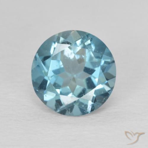 2.33ct 자연스러운 런던 블루 황옥, 둥근, VS