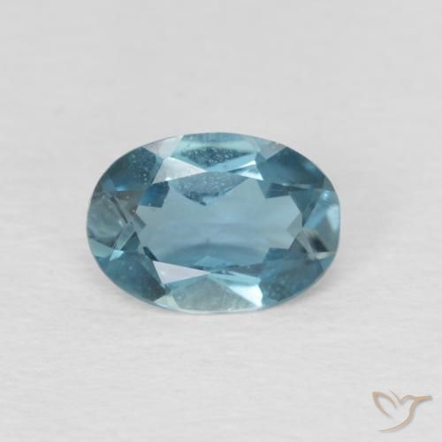 0.83ct 자연스러운 런던 블루 황옥, 타원형, VS