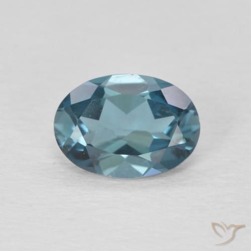0.95ct 자연스러운 런던 블루 황옥, 타원형, VVS