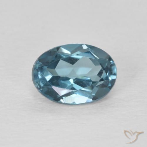 1.11ct 자연스러운 런던 블루 황옥, 타원형, VVS