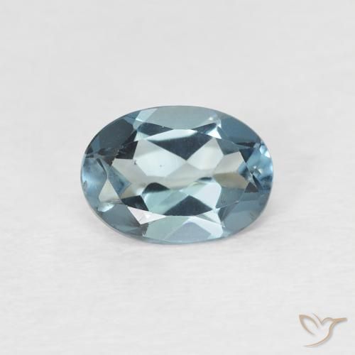 0.87ct 자연스러운 런던 블루 황옥, 타원형, VVS-VS