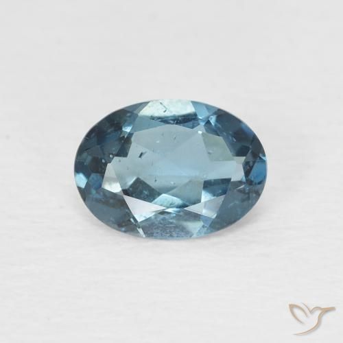 0.92ct 자연스러운 런던 블루 황옥, 타원형, VS
