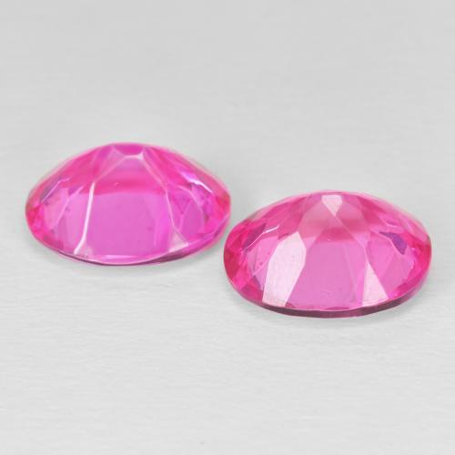 8.64캐럿 천연 Medium Dark-Pink 황옥 보석, 타원형, VVS-VS