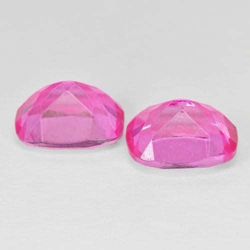 10.01캐럿 천연 Medium Dark-Pink 황옥 보석, 방석, VS
