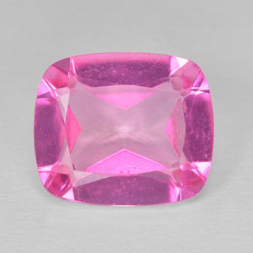9.61ct 자연스러운 Medium Dark-Pink 황옥, 방석, VVS-VS