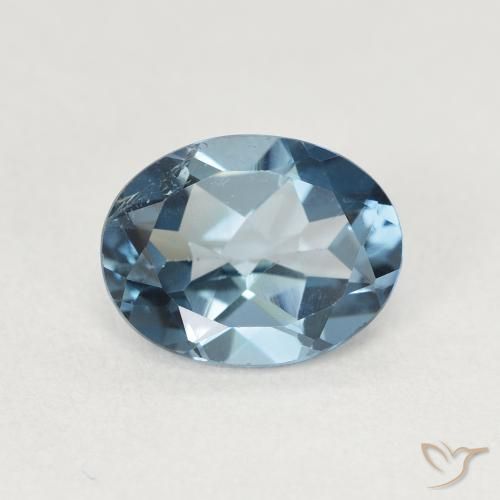 2.23ct 자연스러운 런던 블루 황옥, 타원형, VS