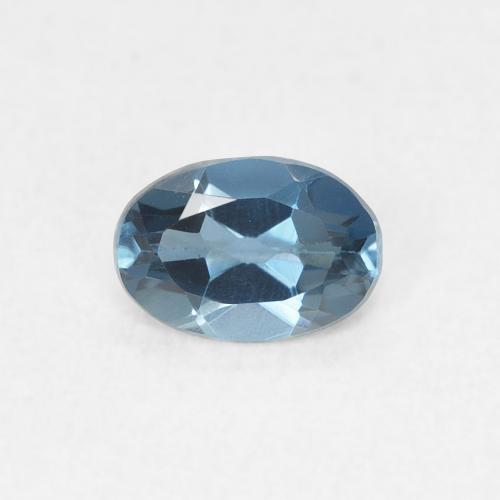 0.50ct 자연스러운 런던 블루 황옥, 타원형, VVS-VS