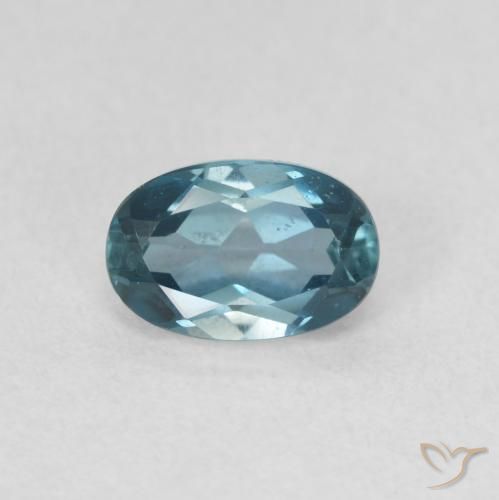 0.66ct 자연스러운 런던 블루 황옥, 타원형, VVS