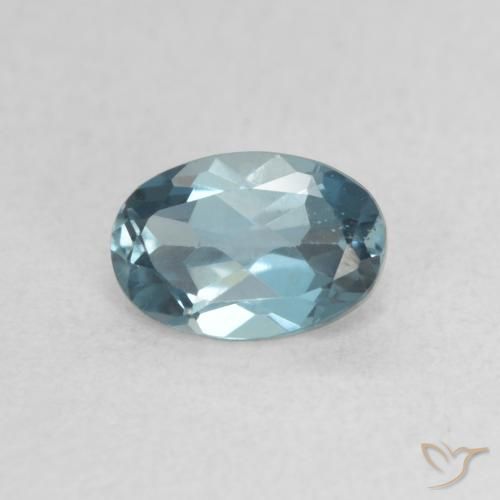 0.72ct 자연스러운 런던 블루 황옥, 타원형, VVS-VS