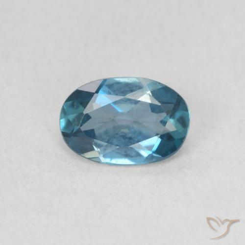 0.52ct 자연스러운 런던 블루 황옥, 타원형, VVS-VS
