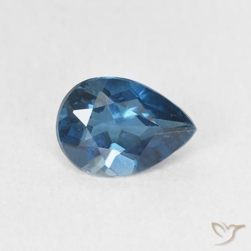 0.81ct 자연스러운 런던 블루 황옥, 배 모양, VVS-VS