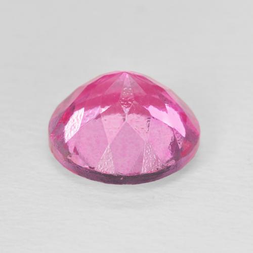 3.47캐럿 천연 Medium Dark-Pink 황옥, 둥근, VVS-VS