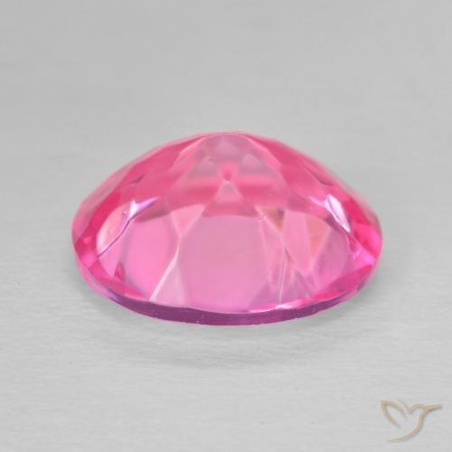 5.71캐럿 천연 핫 핑크 황옥, 타원형, VVS-VS