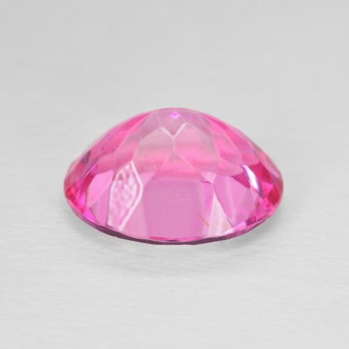 5.66캐럿 천연 Medium Dark-Pink 황옥, 타원형, VVS-VS