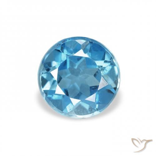 0.88ct 런던 블루 황옥, 둥근, VS