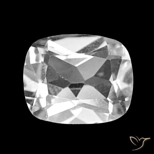 5.25ct 클리어 화이트 황옥, 방석, VS