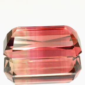 5.86캐럿 천연 핑크 투르말린, 에메랄드 컷, 15.1×7.8 mm, VVS