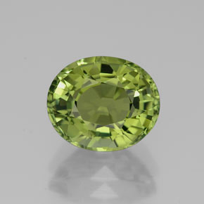 2.76캐럿 천연 밝은 그린 투르말린, 타원형 컷, 9.4×7.9 mm, VVS