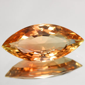 6.96캐럿 천연 멀티컬러 투르말린, 마퀴즈, 20.5×9.5 mm, VVS
