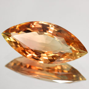 6.96캐럿 천연 멀티컬러 투르말린, 마퀴즈, 20.5×9.5 mm, VVS