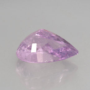 3.34캐럿 천연 바이올렛 투르말린, 배 모양, 11.6×8.9 mm, I1