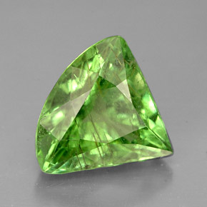 3.94캐럿 천연 그린 투르말린, 멋진 모양, 11.4×10.2 mm, SI