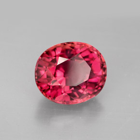 5.07캐럿 천연 Bronze Red 투르말린, 타원형 컷, 11.2×9.5 mm, VVS-VS