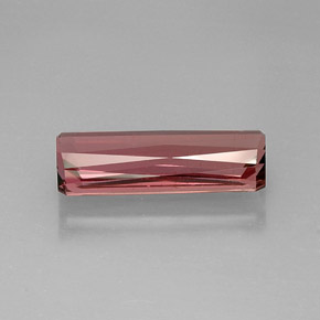 11.68캐럿 천연 핑크 로즈 투르말린, 에메랄드 컷, 21.4×8.2 mm, VVS