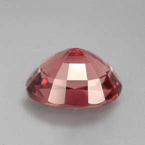 4.52캐럿 천연 핑크 로즈 투르말린, 타원형 컷, 11.5×9.3 mm, VVS