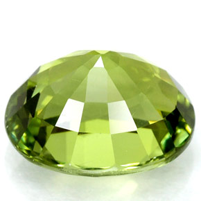 2.13캐럿 천연 밝은 그린 투르말린, 타원형 컷, 8.8×7.1 mm, VVS