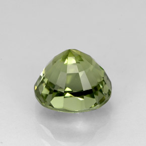 2.18캐럿 천연 그린 투르말린, 타원형 컷, 7.8×7.2 mm, VVS