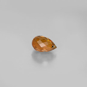 0.83캐럿 천연 골든 옐로우 투르말린, 브리올레트, 6.7×4.1 mm, VVS-VS