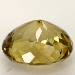 2.25캐럿 천연 녹빛 골든 투르말린, 타원형 컷, 9×7.7 mm, VVS