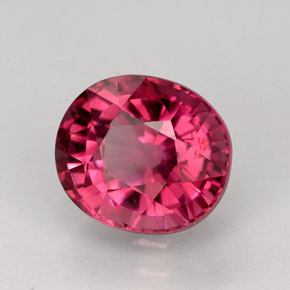 2.70캐럿 천연 핑크 로즈 투르말린, 타원형 컷, 8.6×7.5 mm, VVS