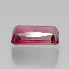 2.17캐럿 천연 멀티 핑크 투르말린, 에메랄드 컷, 10.2×5.5 mm, VVS