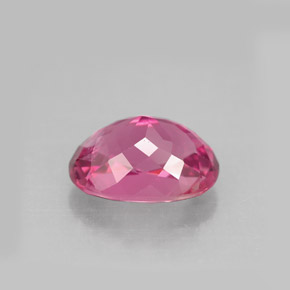 2.53캐럿 천연 퍼플 핑크 투르말린, 타원형 컷, 9.9×7.1 mm, VS-SI