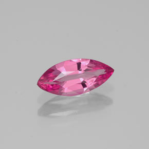 0.68캐럿 천연 레드 핑크 투르말린, 마퀴즈, 9.4×4.3 mm, VVS-VS