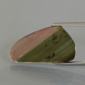 9.45캐럿 천연 워터멜론 투르말린, 멋진 모양, 24.9×14.4 mm, 투명한