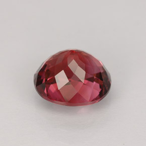 2.43캐럿 천연 로즈 핑크 투르말린, 타원형 컷, 8.5×7.6 mm, VVS