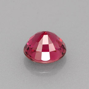 0.89캐럿 천연 보랏빛 핑크 투르말린, 타원형 컷, 6.1×5.5 mm, VVS-VS