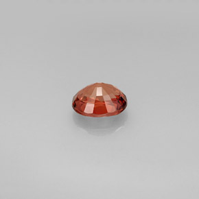 0.87캐럿 천연 브론즈 오렌지 투르말린, 타원형 컷, 6.5×5.3 mm, VVS