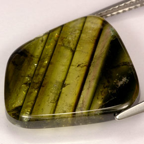 9.21캐럿 천연 멀티컬러 투르말린, 투명한, 17.9×16.1 mm, 투명/반투명