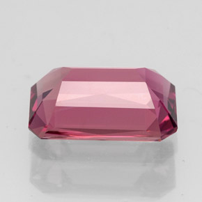 2.55캐럿 천연 멀티 핑크 투르말린, 에메랄드 컷, 10.5×7 mm, VVS-VS
