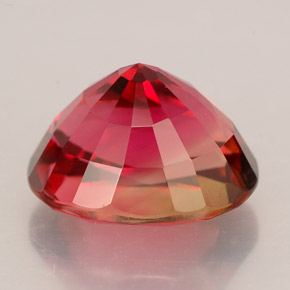 3.15캐럿 천연 핑크 레드 투르말린, 타원형 컷, 9.7×7.7 mm, VVS