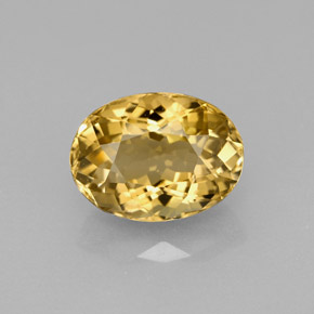 2.83캐럿 천연 갈색빛 골든 투르말린, 타원형 컷, 10.1×7.5 mm, VVS-VS