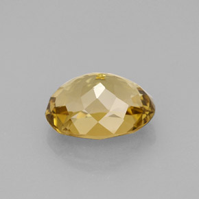 2.83캐럿 천연 갈색빛 골든 투르말린, 타원형 컷, 10.1×7.5 mm, VVS-VS