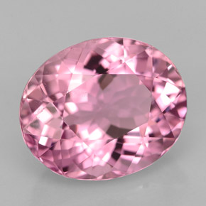 5.10캐럿 천연 핑크 투르말린, 타원형 컷, 12×9.8 mm, VS