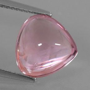 3.40캐럿 천연 로즈 핑크 투르말린, 배 모양, 10.6×10.3 mm, 투명한