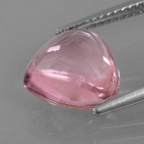 3.40캐럿 천연 로즈 핑크 투르말린, 배 모양, 10.6×10.3 mm, 투명한