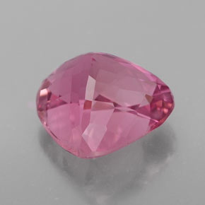 4.47캐럿 천연 핑크 투르말린, 배 모양, 10.9×10.4 mm, VVS-VS